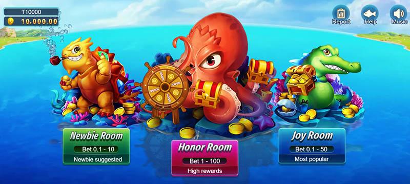Bắn cá Mega Fishing - Chinh phụ mê cung dưới đại dương 2 Các chế độ bắn cá